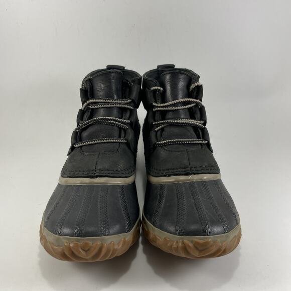 Sorel Out N About Duck Boots Womens Size 6 Ankle Booties Waterproof Rain Black - Picture 3 of 11